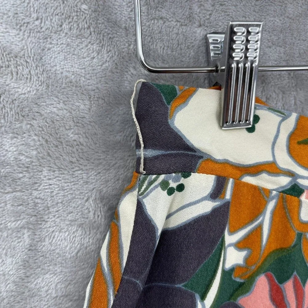 Justin McCarty Vintage Floral Print Super Wide Leg 70s Palazzo Pants - Picture 4 of 16